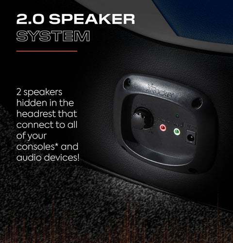 Officially Licensed Playstation™ Geist 2.0 Audio Gaming Chair for Kids - White