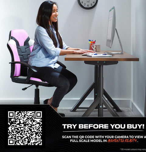 Saturn Ergonomic PC Office Gaming Chair - Pink