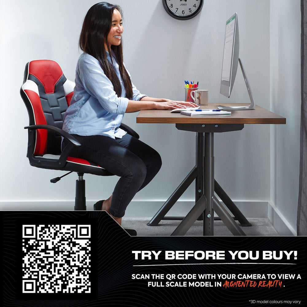 Saturn Ergonomic PC Office Gaming Chair - Red