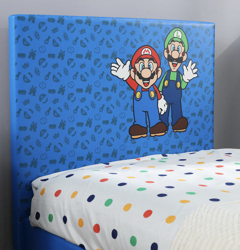 Officially Licensed Super Mario™ Single Gaming Bed in a Box - Blue