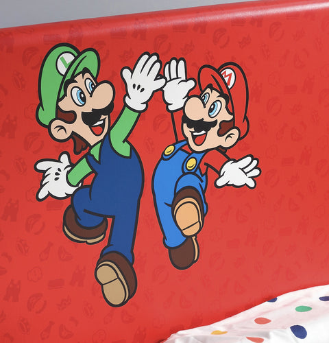 Officially Licensed Super Mario™ Single Gaming Bed in a Box - Red