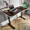 Oka LED Office Desk with Wireless Charging - Walnut Effect (2 Sizes)
