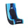 Blue and black gaming chair with xRocker logo on a white background