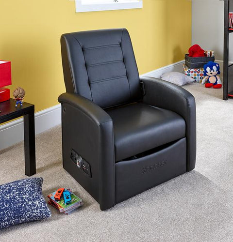 Premier Jr 2.1 Audio Ottoman Gaming Chair for Kids - Black