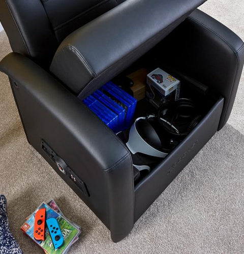 Premier Jr 2.1 Audio Ottoman Gaming Chair for Kids - Black