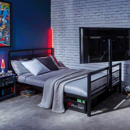 Basecamp Double Gaming TV Bed - Black