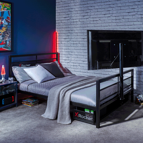 Basecamp Double Gaming TV Bed - Black