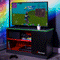 Carbon-Tek LED TV Media Unit - Grey / Red RGB