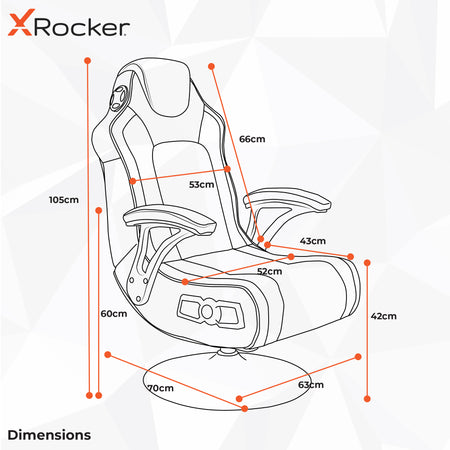 Geo Camo 2.1 Audio Gaming Chair with Vibration - Pink