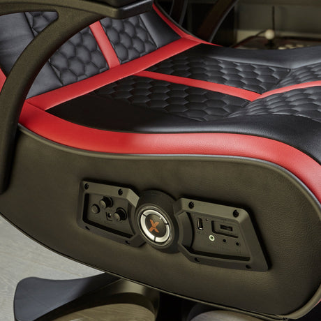 Evora 2.1 Audio Console Gaming Chair - Black / Red
