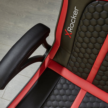 Evora 2.1 Audio Console Gaming Chair - Black / Red