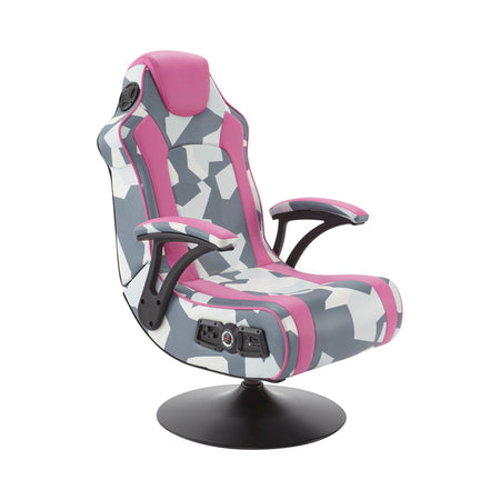Geo Camo 2.1 Audio Gaming Chair with Vibration - Pink