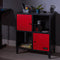 Mesh-Tek 4 Cube Square Storage Unit - Black / Red