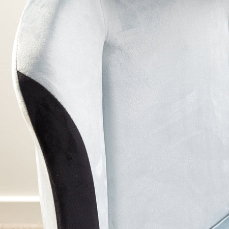 Messina Ergonomic PC Office Gaming Chair - Fabric Silver