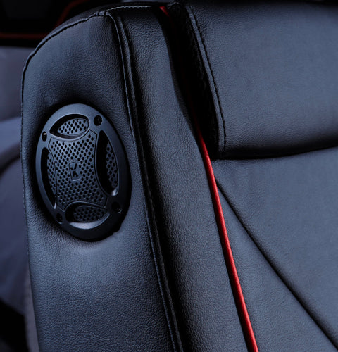 Shift Luxe Jr 2.1 Audio Ottoman Gaming Chair for Kids - Black