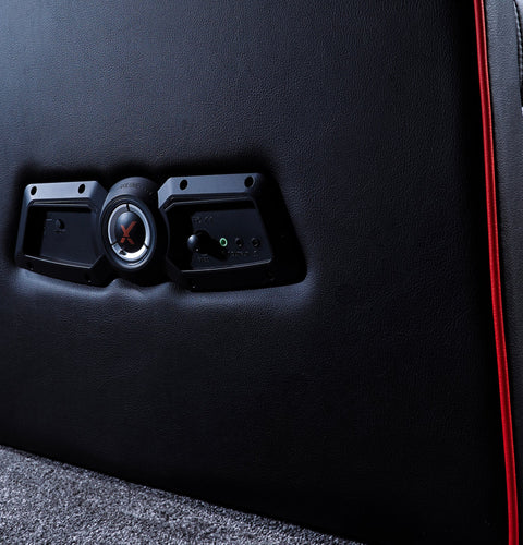 Shift Luxe Jr 2.1 Audio Ottoman Gaming Chair for Kids - Black