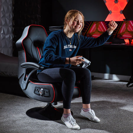 Torque 2.1 Audio Console Gaming Chair - Black / Red