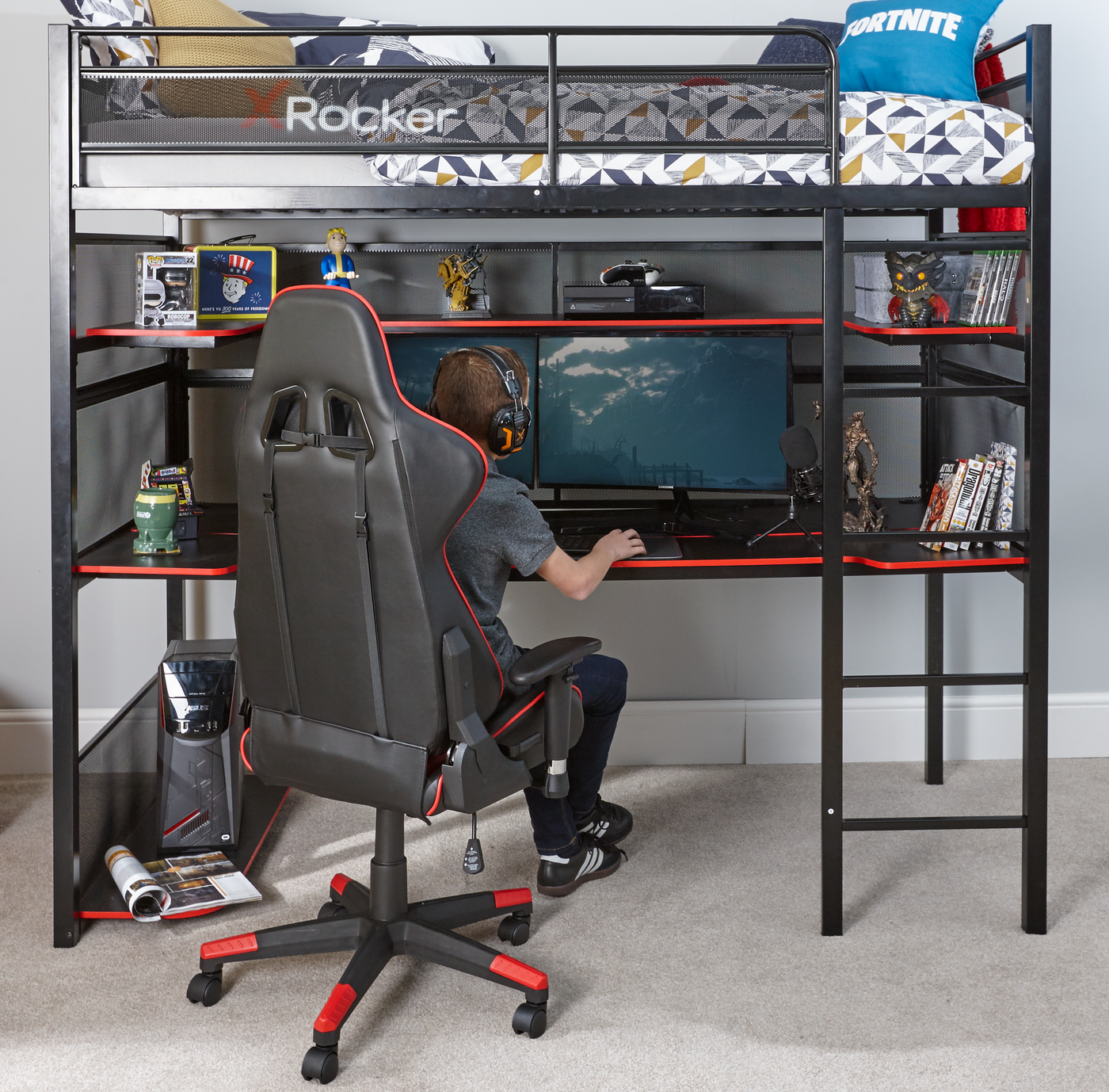 The X Rocker Gaming Bunk Bed Has Landed