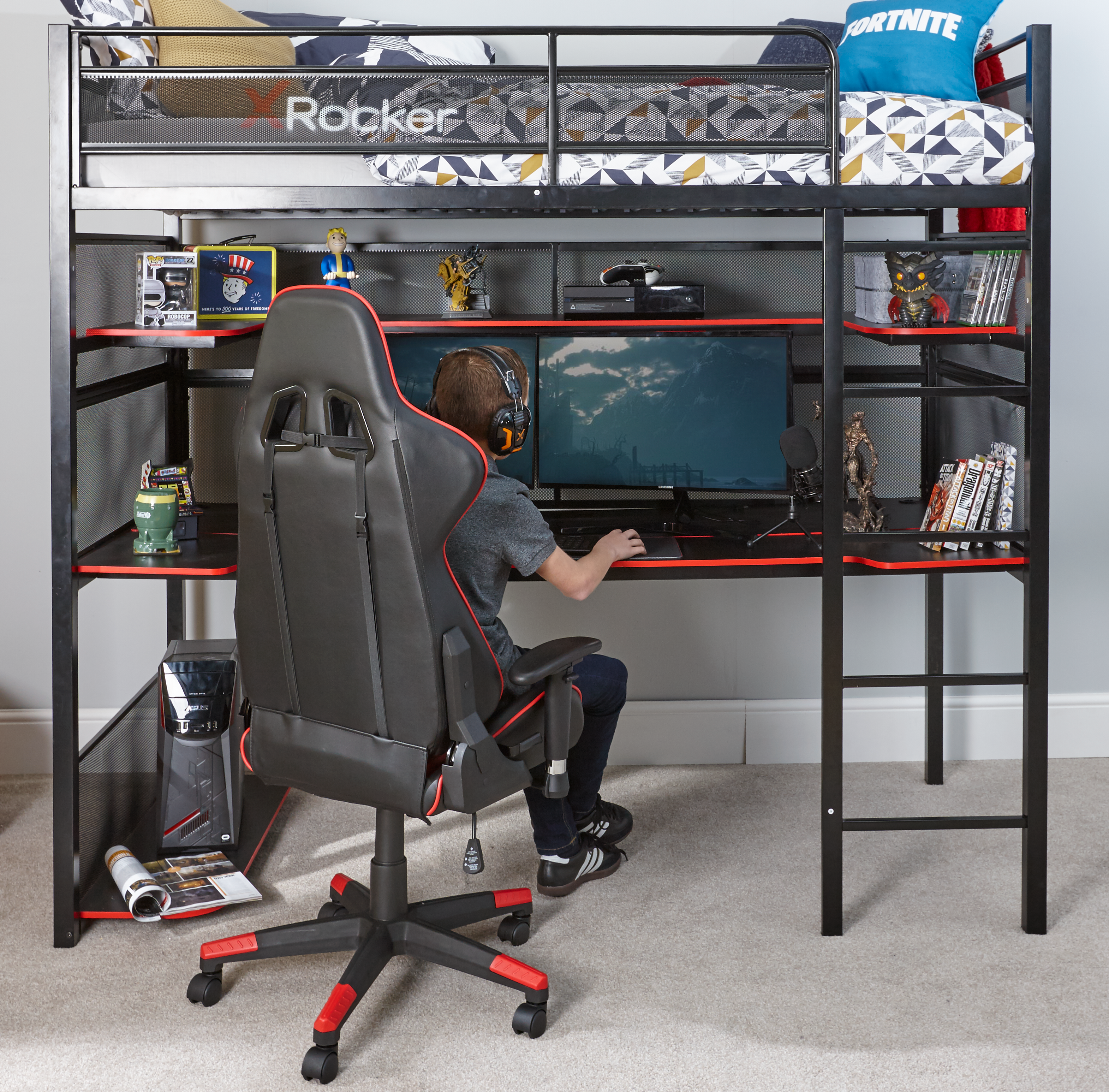 The X Rocker Gaming Bunk Bed Has Landed