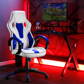 Maverick Ergonomic Office Gaming Chair - White/Blue