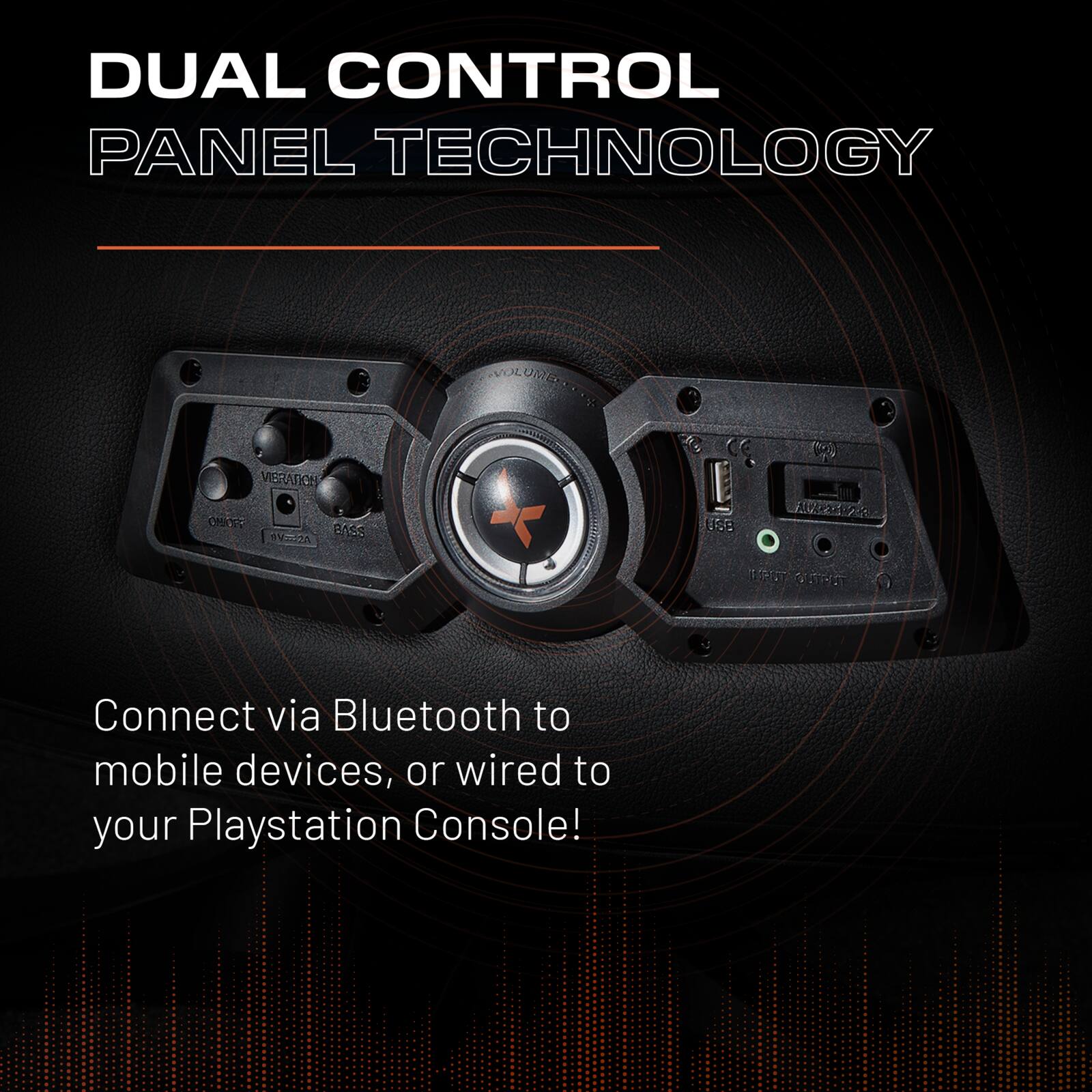 Officially Licensed Playstation™ Legend 2.1 Audio Console Gaming Chair - White / Blue