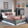Ava Upholstered TV Bed with LED Lights - Grey (4 Sizes)