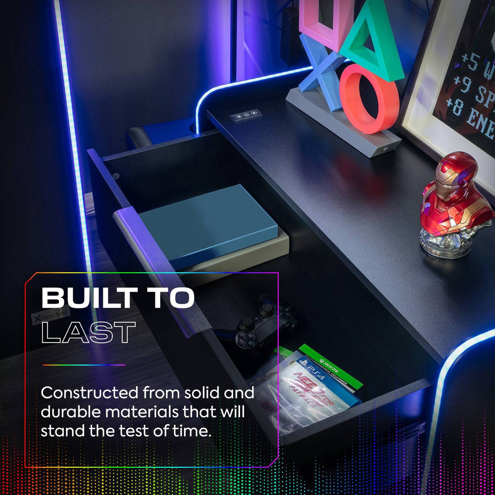 Gaming Furniture | X Rocker Electra RGB Chest of Drawers - Black