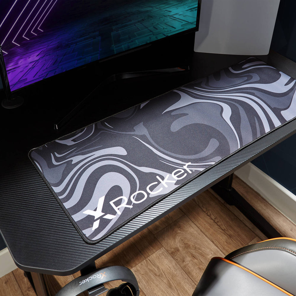 Panther Gaming Desk - Carbon Fibre Black