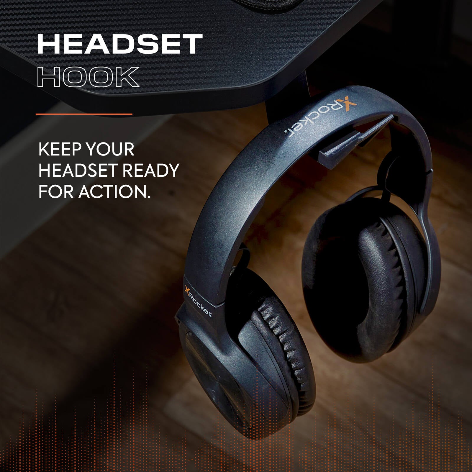 Panther 100cm Gaming Desk with Mousepad - Carbon Black