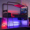 Contra Mid Sleeper Bunk TV Gaming Bed - Black