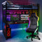 Battlebunk High Sleeper Gaming Bunk Bed with Desk - Black