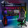 Battlebunk High Sleeper Gaming Bunk Bed with Desk - Black