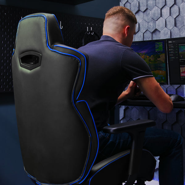 Drogon Ergonomic PC Office Gaming Chair - Black / Blue