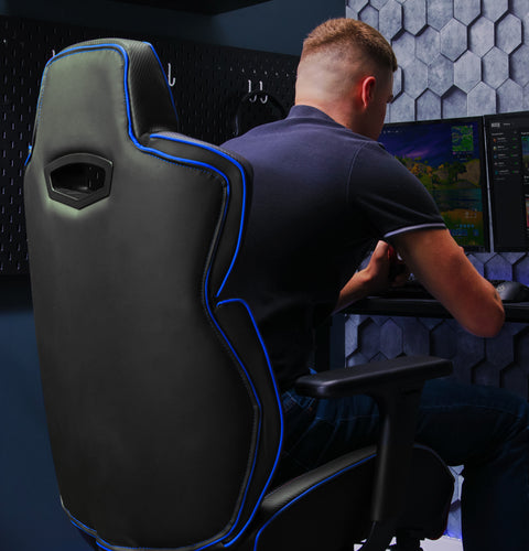 Drogon Ergonomic PC Office Gaming Chair - Black / Blue