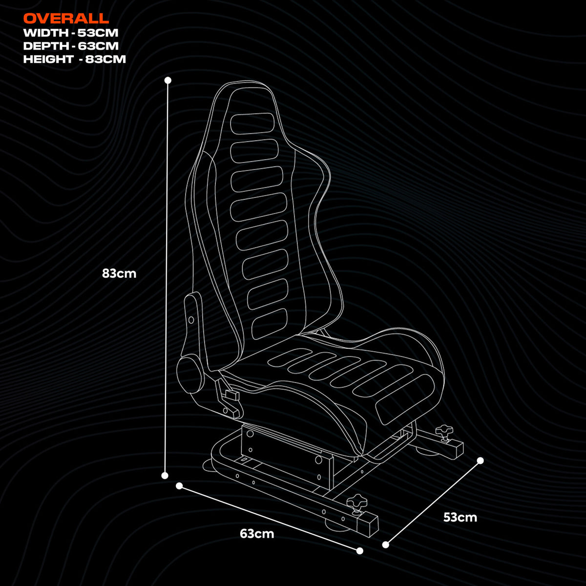 XR Racing Sim Cockpit Gaming Chair and Racing Rig Wheel Stand - Black / Red