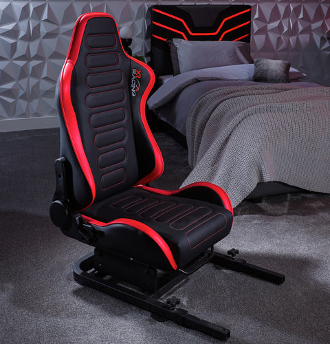 XR Racing Chicane Racing Sim Cockpit Gaming Chair - Black / Red
