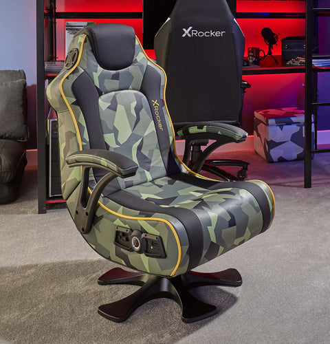 Covert Ops 2.1 Audio Console Gaming Chair - Black / Green