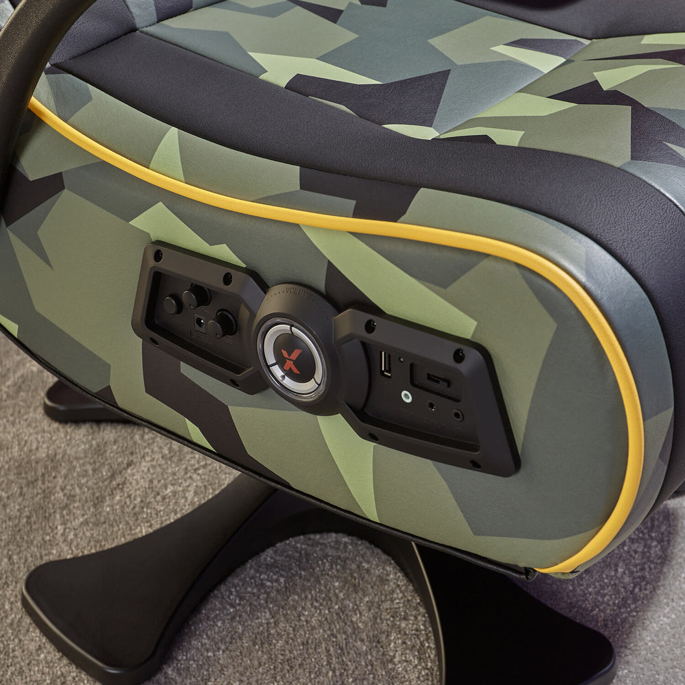 Covert Ops 2.1 Bluetooth Pedestal Gaming Chair – Camo