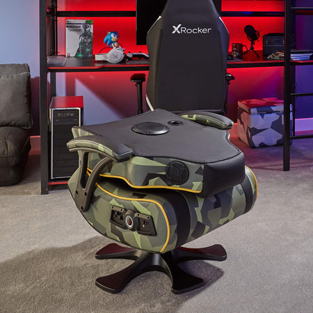 Covert Ops 2.1 Bluetooth Pedestal Gaming Chair – Camo