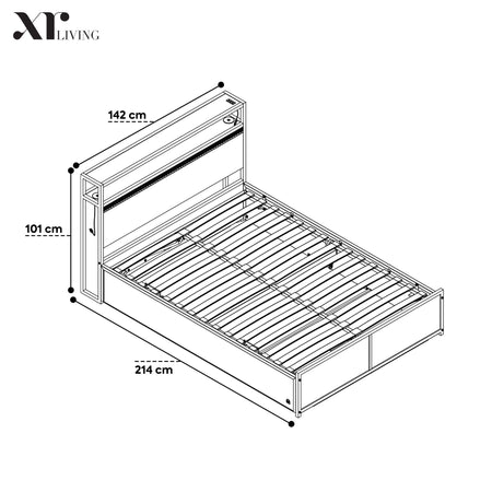 The Denver ottoman bed's gas lift storage mechanism making it easy to access hidden storage space 