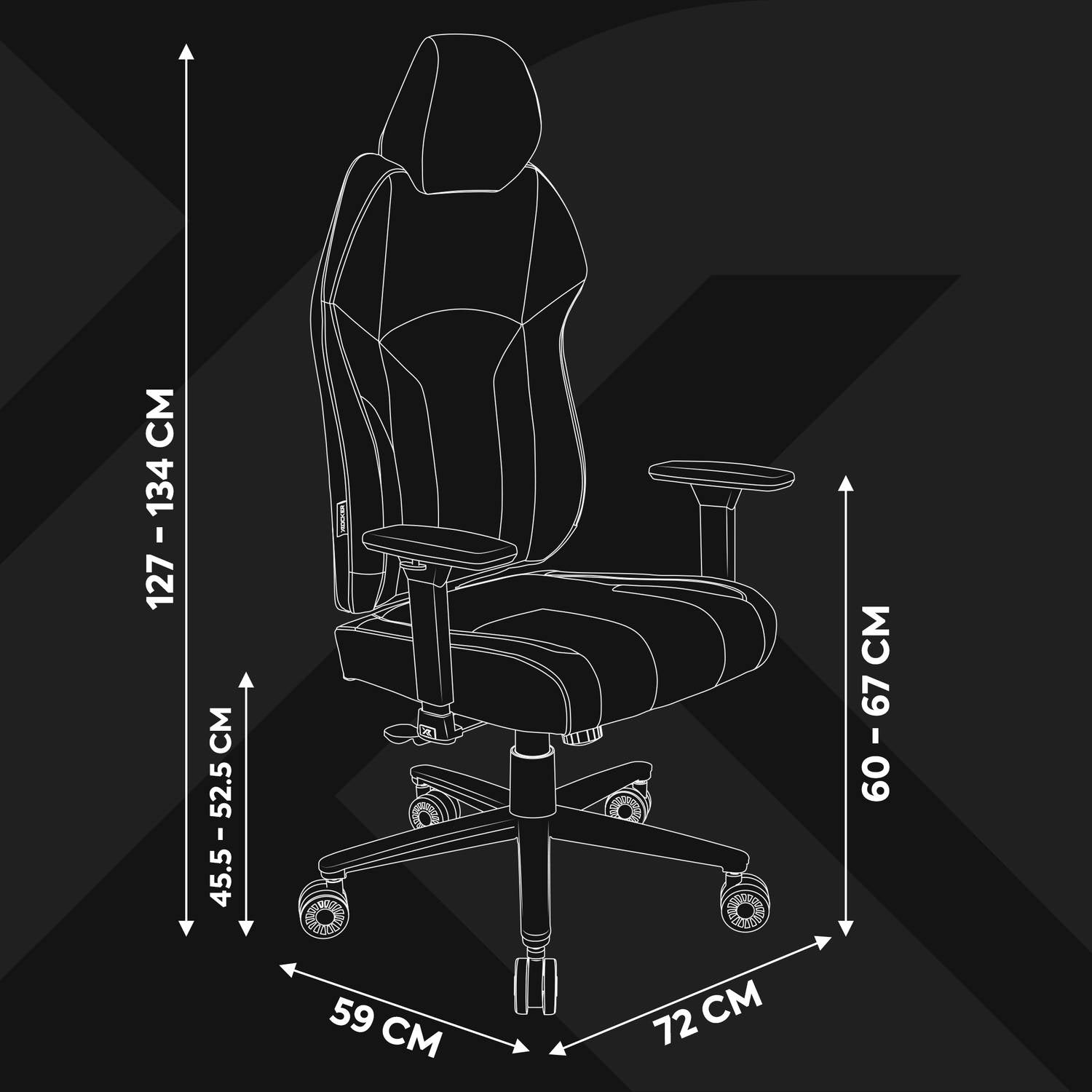 Elara Executive Office Gaming Chair - Black