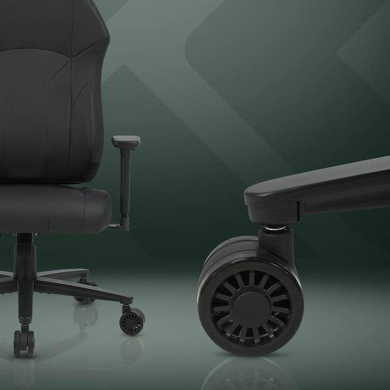 Elara Executive Office Chair & Ascend Height Adjustable Desk in Black - Bundle