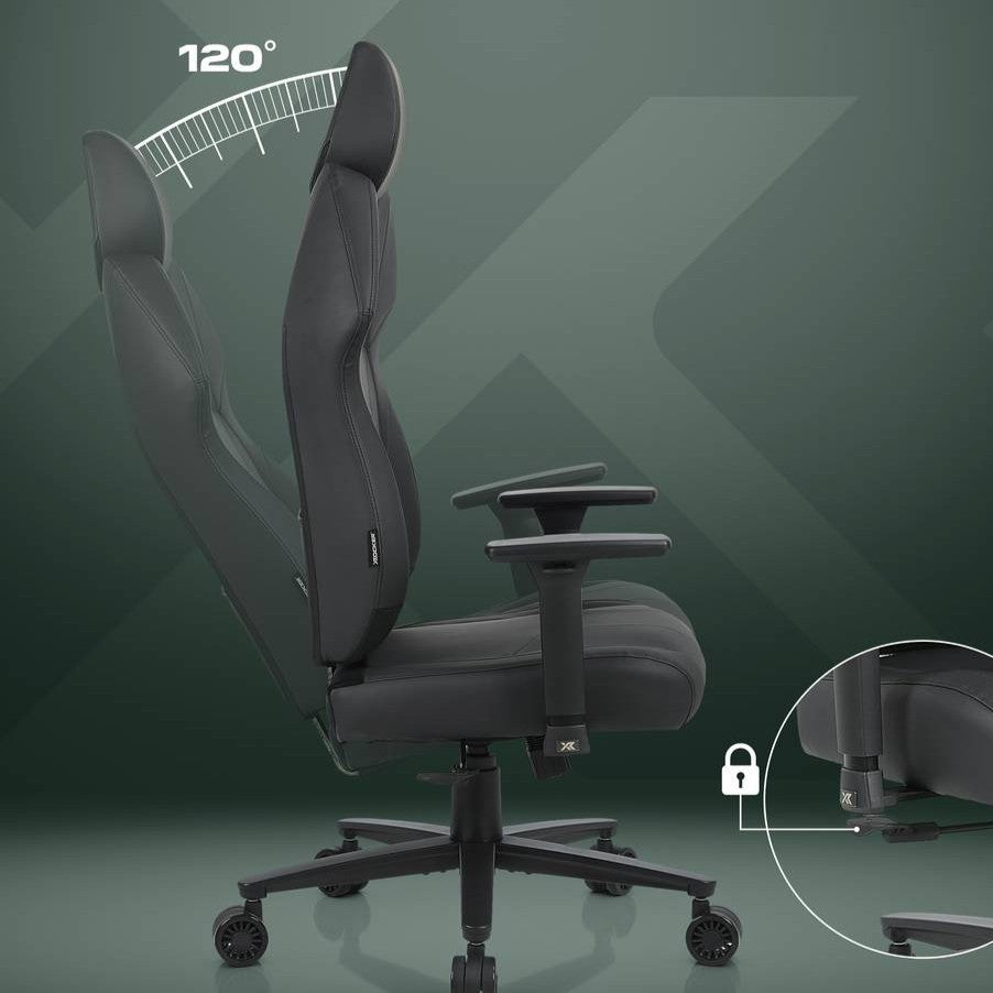 Elara Executive Office Chair & Ascend Height Adjustable Desk in Black - Bundle