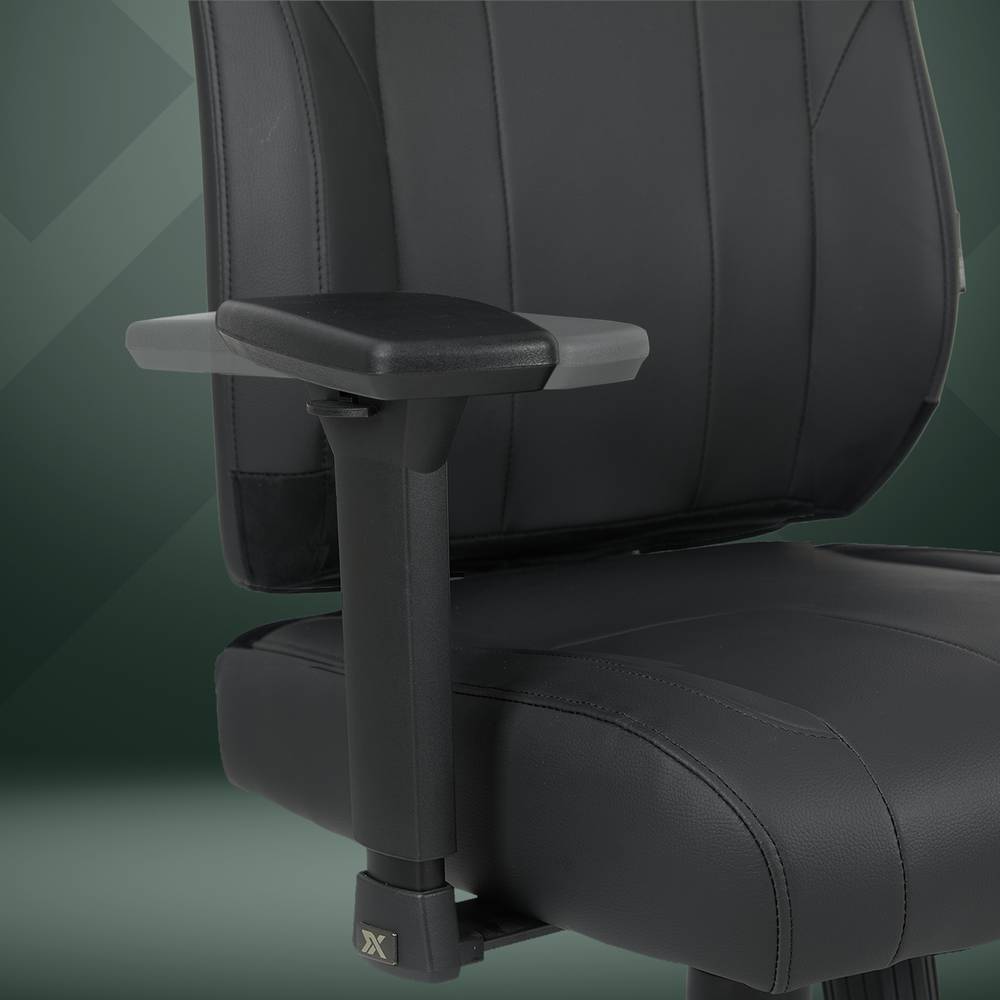 Elara Executive Office Chair & Ascend Height Adjustable Desk in Black - Bundle