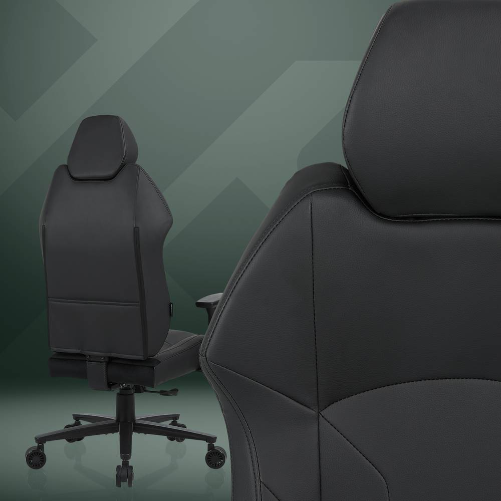 Elara Executive Office Chair & Ascend Height Adjustable Desk in Black - Bundle