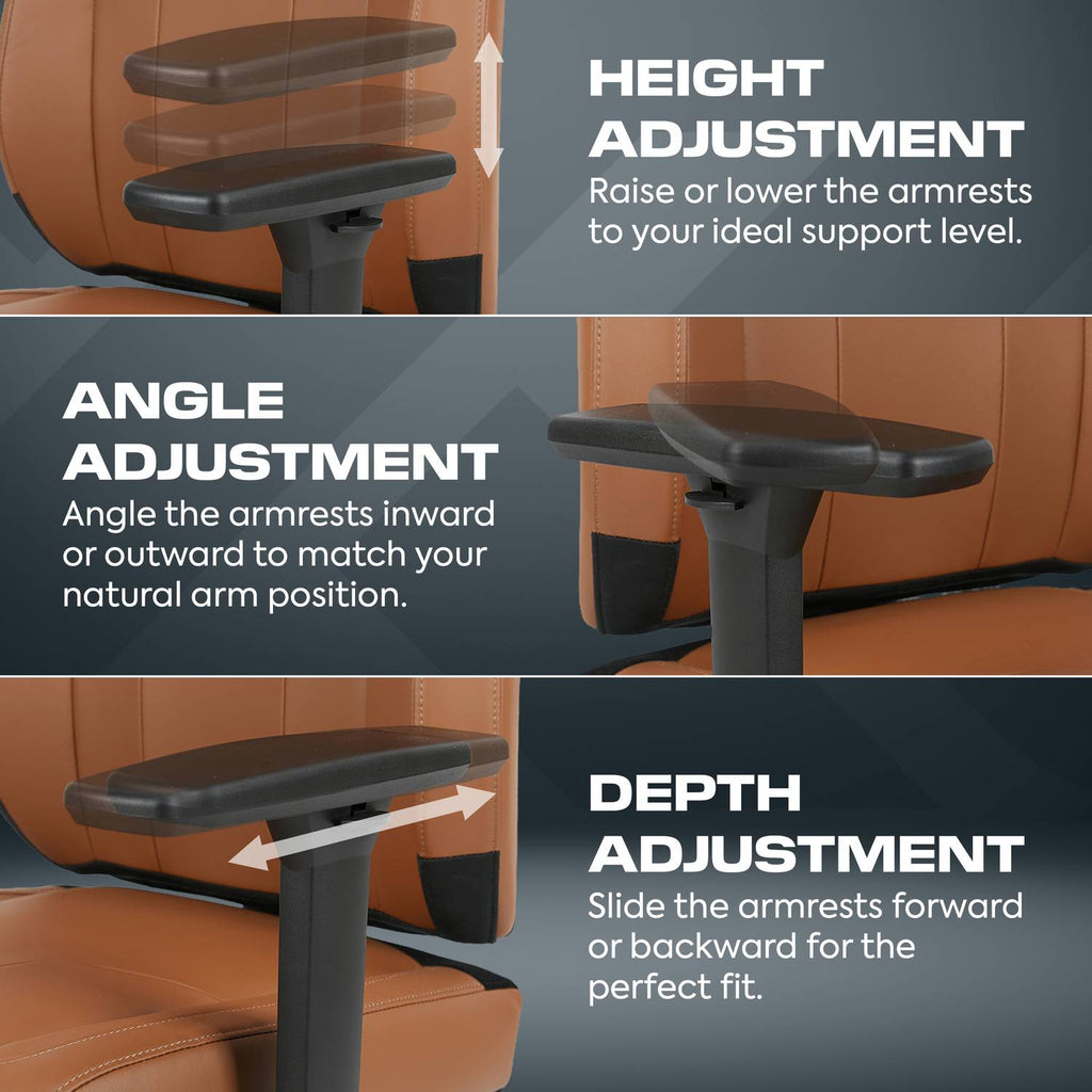 Elara Executive Office Gaming Chair - Tan