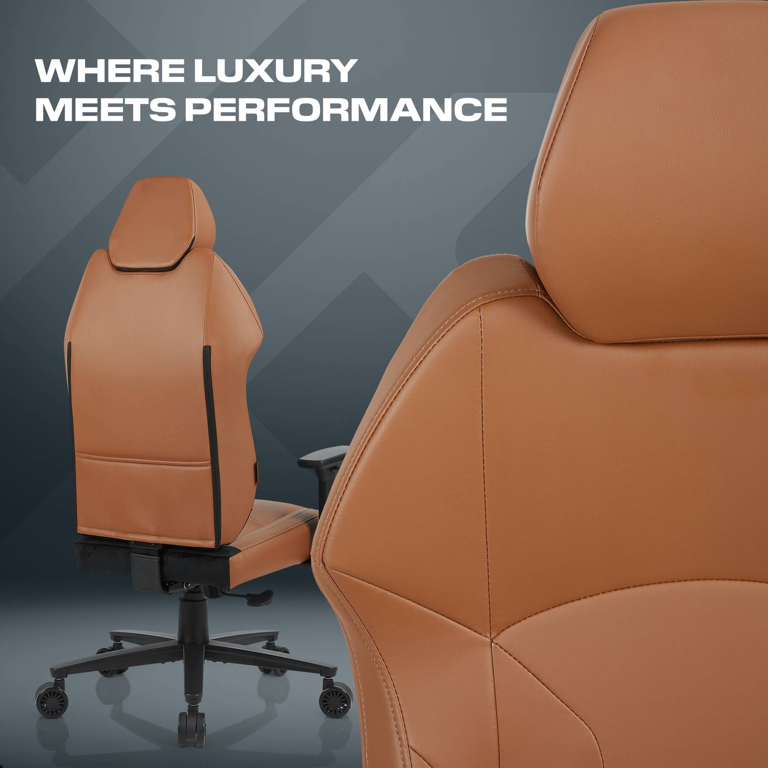 Elara Executive Office Gaming Chair - Tan