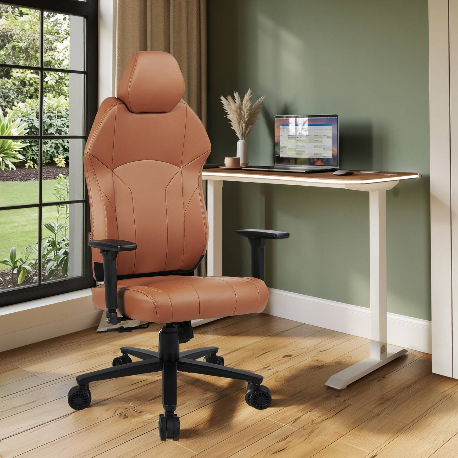 Elara Executive Office Gaming Chair - Tan