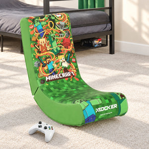 Minecraft Video Rocker Gaming Chair for Kids - Green