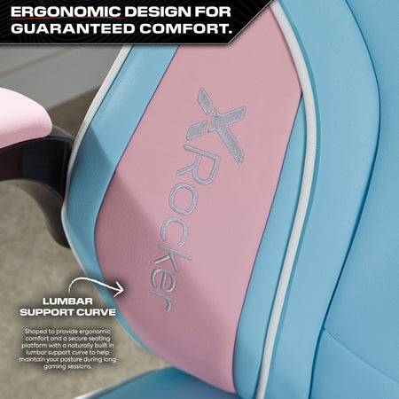 Maverick Office Gaming Chair - Bubblegum Pink Edition